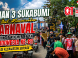 MAN 3 SUKABUMI TAMPIL MEMUKAU DI CARNAVAL HUT KE-81 RI TINGKAT KECAMATAN SURADE